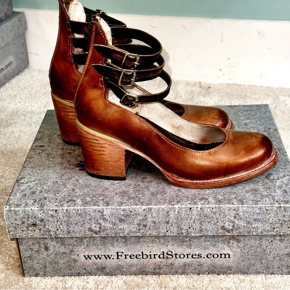 Freebird by Steven Shoes - Freebird By Steven “Randi” Women's Leather Heeled Mary Jane in Dusty Rose Size 7